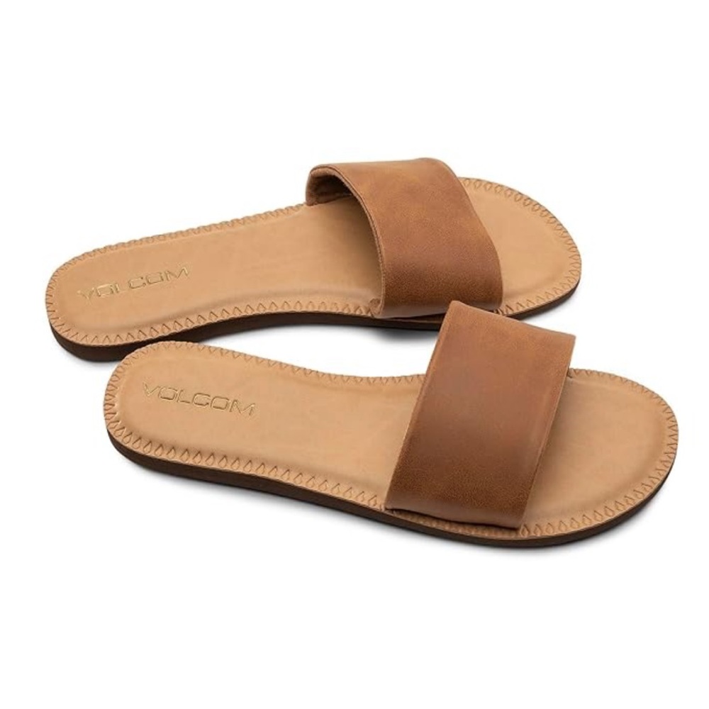 Volcom Women's Brown Slide Sandals